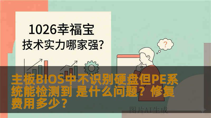 主板BIOS中不识别硬盘但PE系统能检测到 是什么问题？修复费用多少？