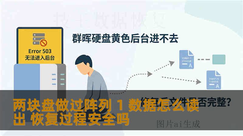 两块盘做过阵列 1 数据怎么读出 恢复过程安全吗
