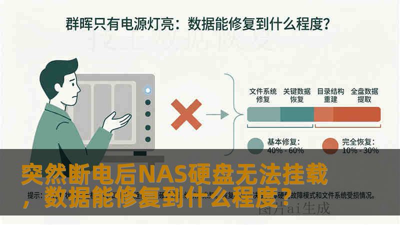 突然断电后NAS硬盘无法挂载，数据能修复到什么程度？