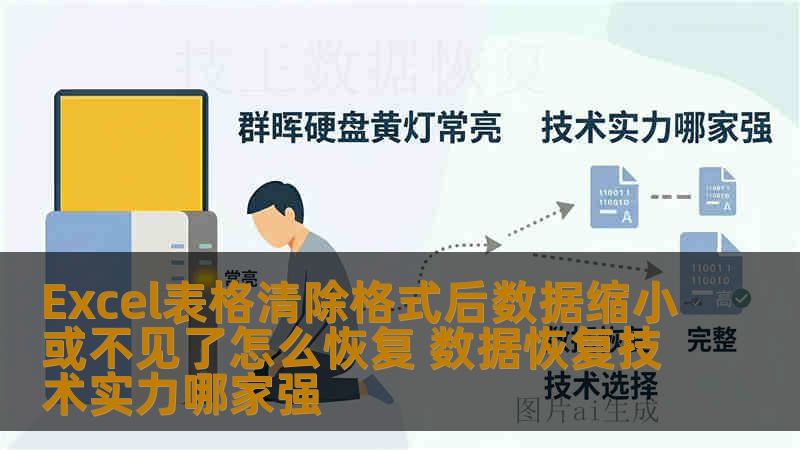 Excel表格清除格式后数据缩小或不见了怎么恢复 数据恢复技术实力哪家强