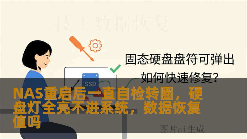 NAS重启后一直自检转圈，硬盘灯全亮不进系统，数据恢复值吗