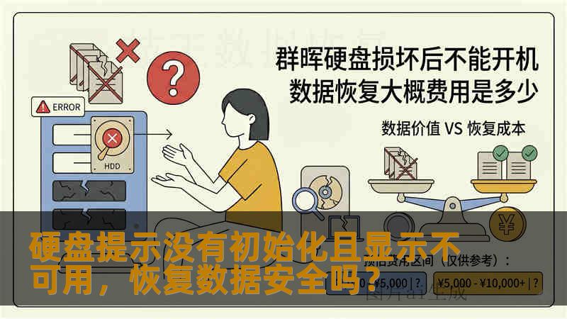 硬盘提示没有初始化且显示不可用，恢复数据安全吗？