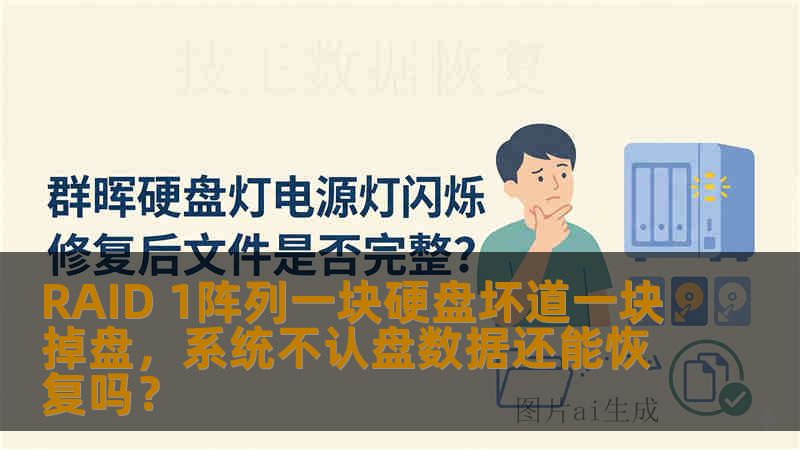 RAID 1阵列一块硬盘坏道一块掉盘，系统不认盘数据还能恢复吗？