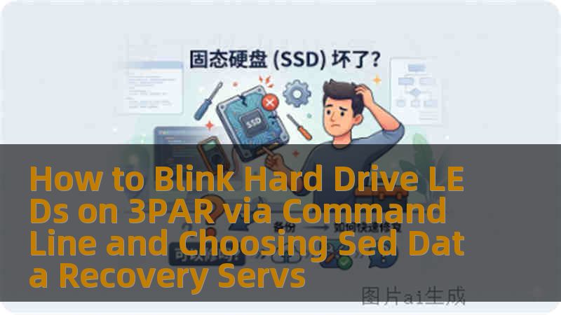 How to Blink Hard Drive LEDs on 3PAR via Command Line and Choosing Sed Data Recovery Servs
