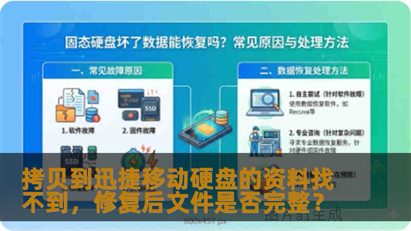 拷贝到迅捷移动硬盘的资料找不到，修复后文件是否完整？