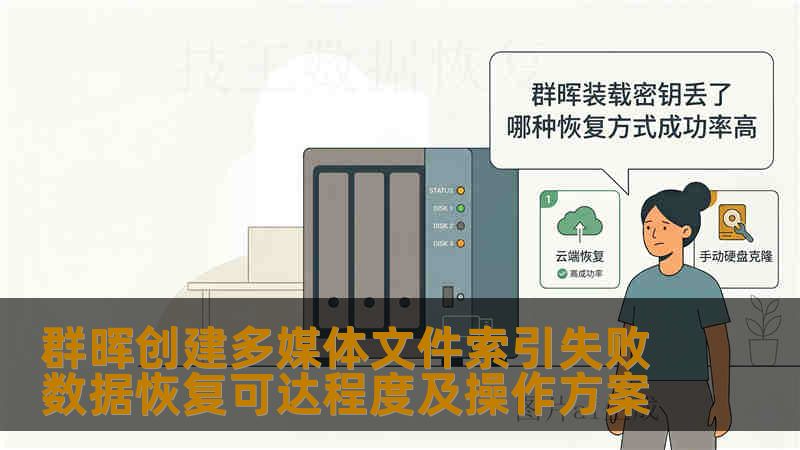 群晖创建多媒体文件索引失败数据恢复可达程度及操作方案