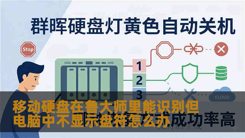 移动硬盘在鲁大师里能识别但电脑中不显示盘符怎么办
