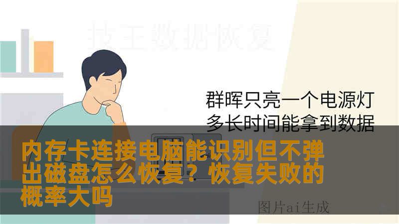 内存卡连接电脑能识别但不弹出磁盘怎么恢复？恢复失败的概率大吗