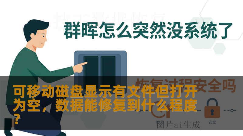 可移动磁盘显示有文件但打开为空，数据能修复到什么程度？