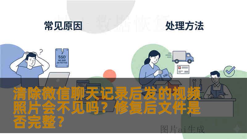 清除微信聊天记录后发的视频照片会不见吗？修复后文件是否完整？