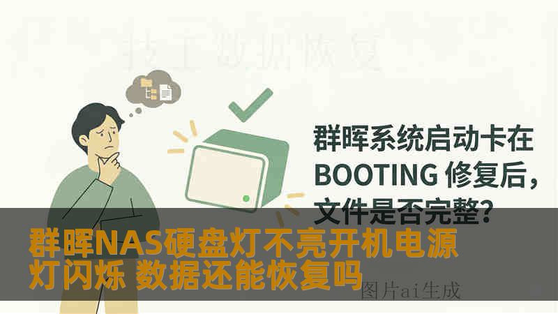 群晖NAS硬盘灯不亮开机电源灯闪烁 数据还能恢复吗