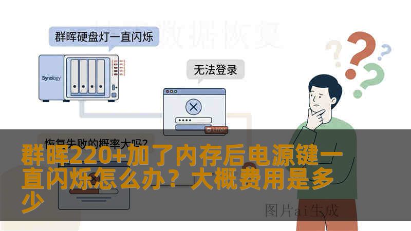 群晖220+加了内存后电源键一直闪烁怎么办？大概费用是多少