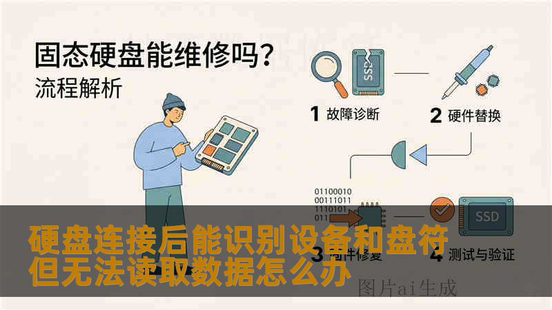 硬盘连接后能识别设备和盘符但无法读取数据怎么办