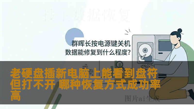 老硬盘插新电脑上能看到盘符但打不开 哪种恢复方式成功率高