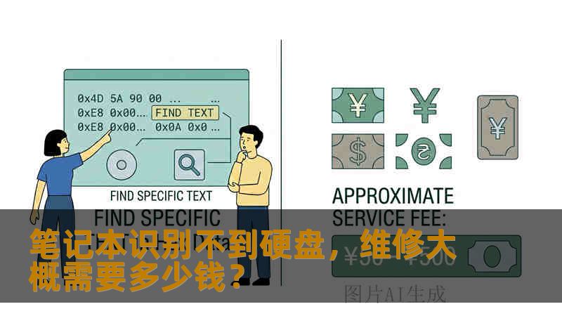 笔记本识别不到硬盘，维修大概需要多少钱？
