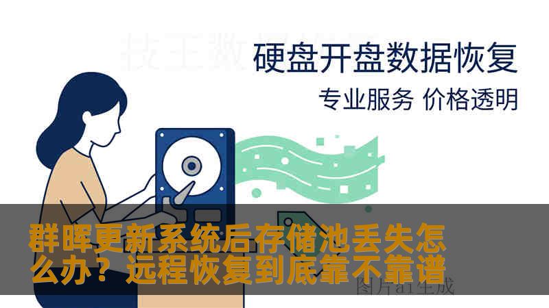 群晖更新系统后存储池丢失怎么办？远程恢复到底靠不靠谱