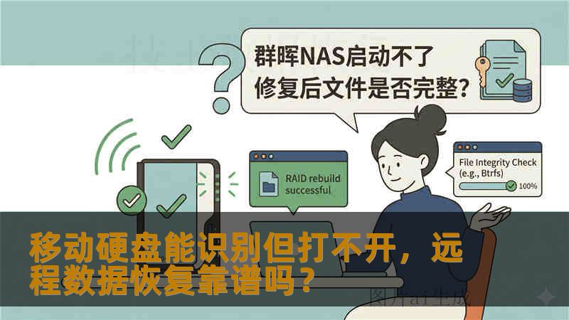 移动硬盘能识别但打不开，远程数据恢复靠谱吗？