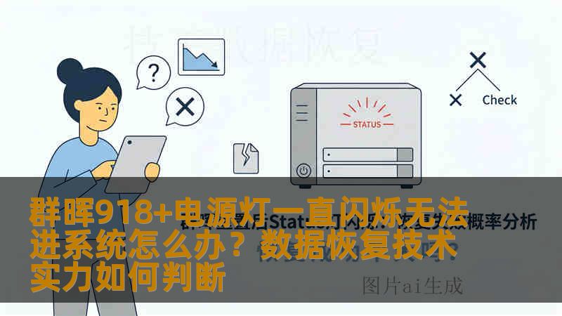 群晖918+电源灯一直闪烁无法进系统怎么办？数据恢复技术实力如何判断