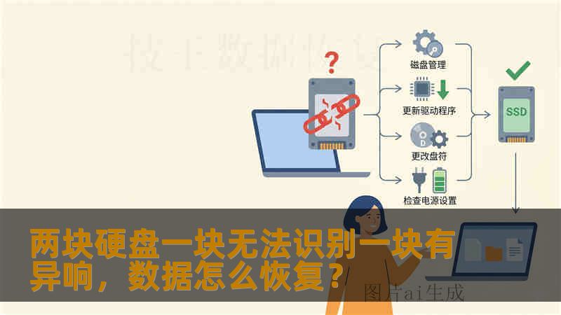 两块硬盘一块无法识别一块有异响，数据怎么恢复？