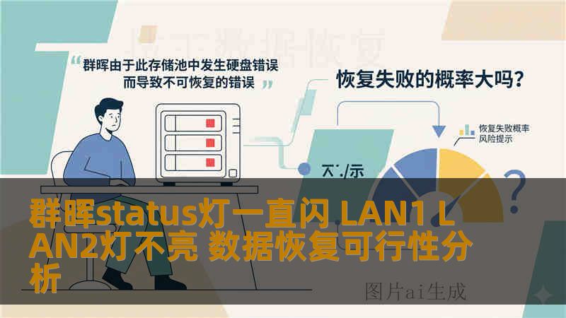 群晖status灯一直闪 LAN1 LAN2灯不亮 数据恢复可行性分析