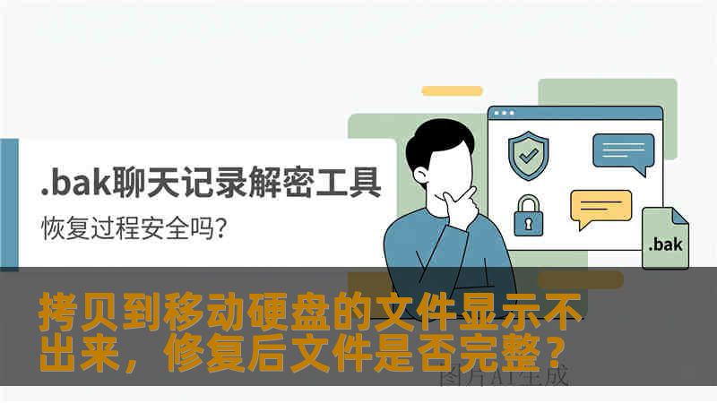 拷贝到移动硬盘的文件显示不出来，修复后文件是否完整？