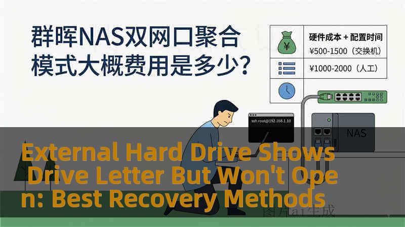 External Hard Drive Shows Drive Letter But Won't Open: Best Recovery Methods