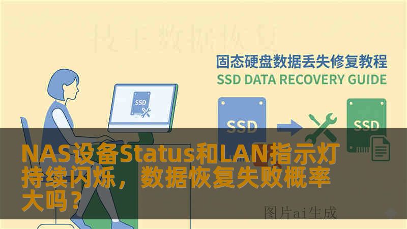 NAS设备Status和LAN指示灯持续闪烁，数据恢复失败概率大吗？