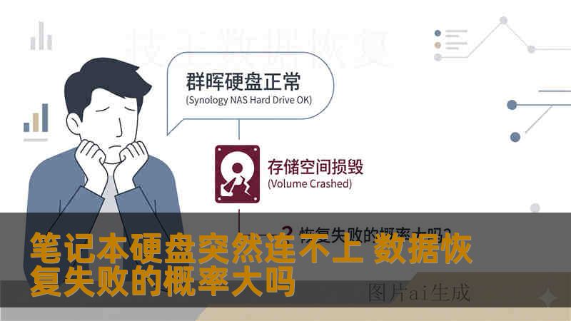笔记本硬盘突然连不上 数据恢复失败的概率大吗