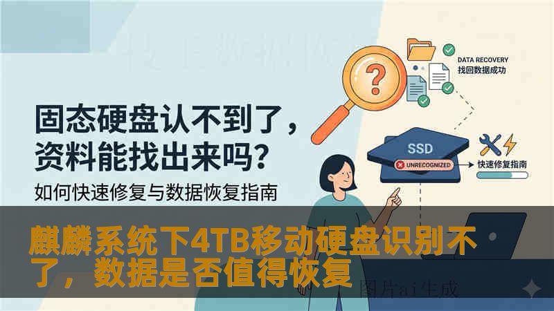 麒麟系统下4TB移动硬盘识别不了，数据是否值得恢复