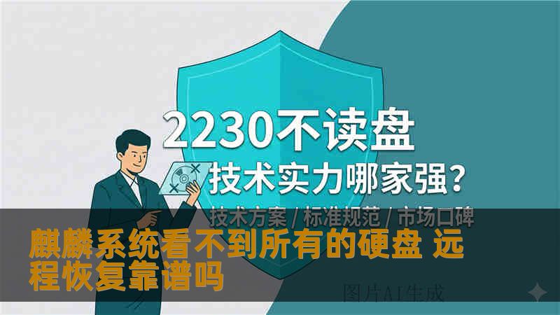 麒麟系统看不到所有的硬盘 远程恢复靠谱吗