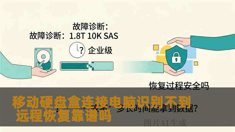 移动硬盘盒连接电脑识别不到 远程恢复靠谱吗