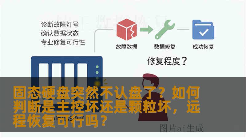 固态硬盘突然不认盘了？如何判断是主控坏还是颗粒坏，远程恢复可行吗？