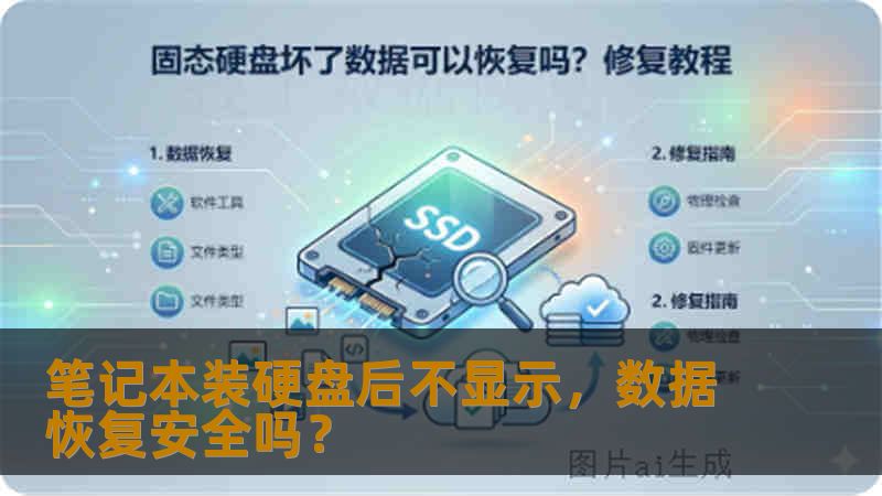 笔记本装硬盘后不显示，数据恢复安全吗？