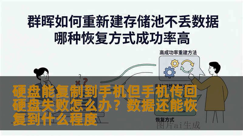 硬盘能复制到手机但手机传回硬盘失败怎么办？数据还能恢复到什么程度