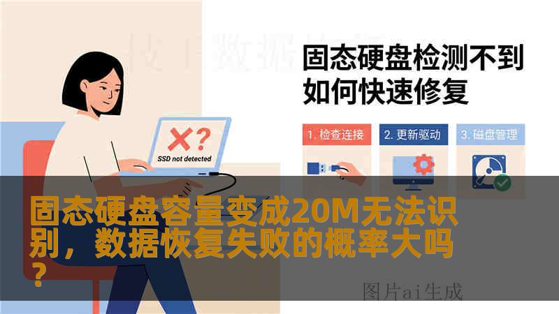 固态硬盘容量变成20M无法识别，数据恢复失败的概率大吗？