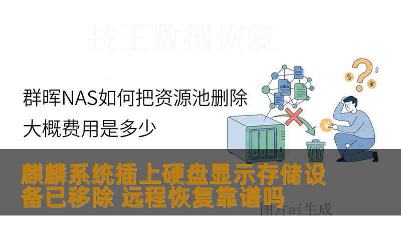 麒麟系统插上硬盘显示存储设备已移除 远程恢复靠谱吗