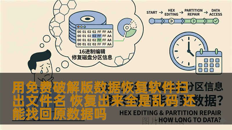 用免费破解版数据恢复软件扫出文件名 恢复出来全是乱码 还能找回原数据吗