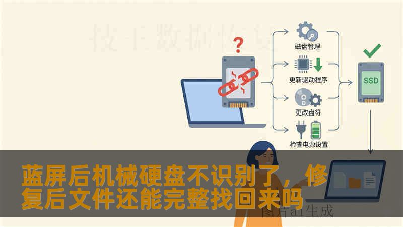 蓝屏后机械硬盘不识别了，修复后文件还能完整找回来吗