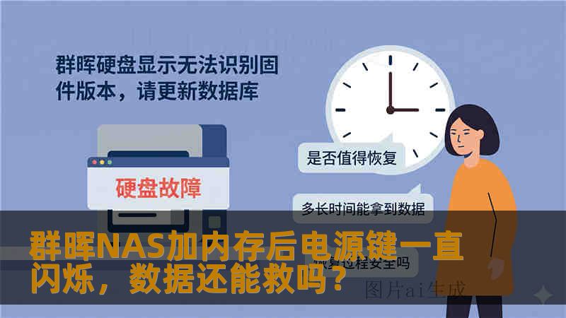 群晖NAS加内存后电源键一直闪烁，数据还能救吗？
