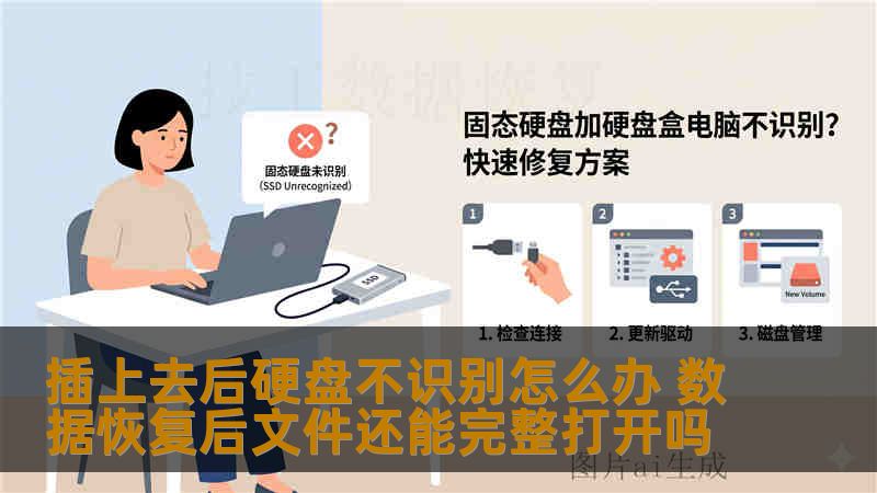 插上去后硬盘不识别怎么办 数据恢复后文件还能完整打开吗