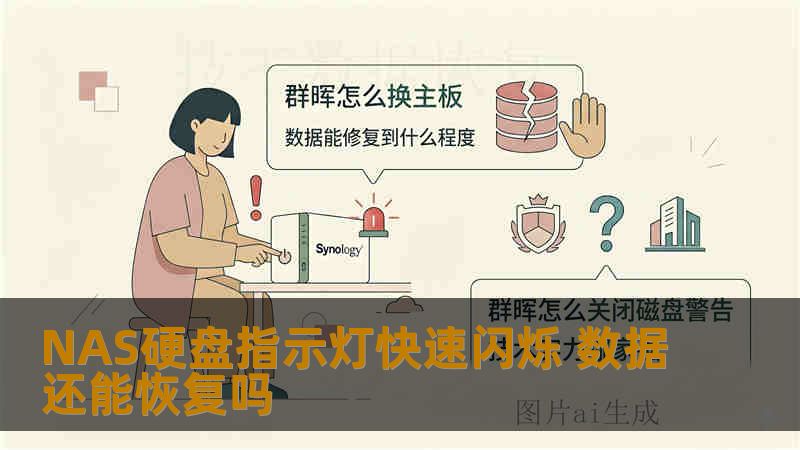 NAS硬盘指示灯快速闪烁 数据还能恢复吗