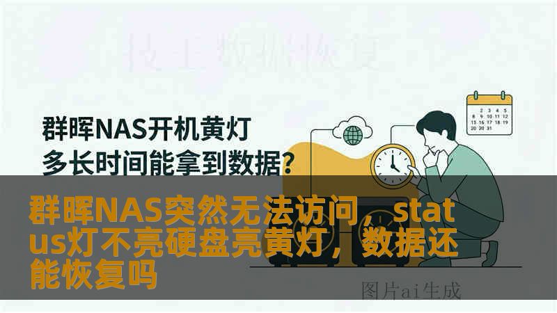 群晖NAS突然无法访问，status灯不亮硬盘亮黄灯，数据还能恢复吗