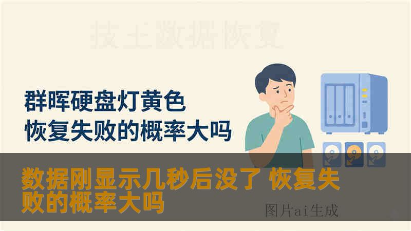 数据刚显示几秒后没了 恢复失败的概率大吗 数据刚显示几秒后没了 恢复失败的概率大吗