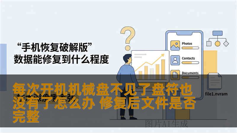 每次开机机械盘不见了盘符也没有了怎么办 修复后文件是否完整 每次开机机械盘不见了盘符也没有了怎么办 修复后文件是否完整