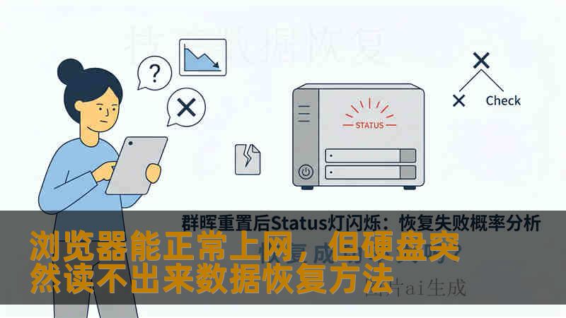 浏览器能正常上网，但硬盘突然读不出来数据恢复方法
