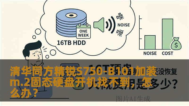 清华同方精锐S750-B101加装m.2固态硬盘开机找不到，怎么办？