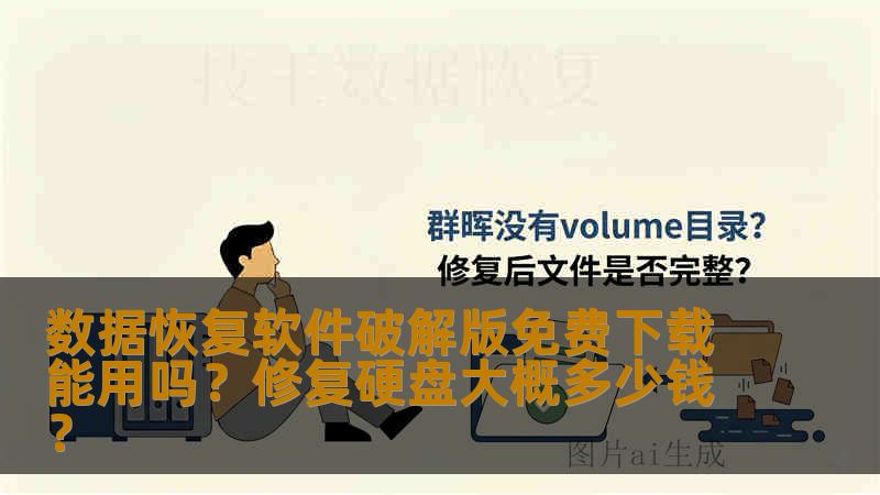 数据恢复软件破解版免费下载能用吗？修复硬盘大概多少钱？