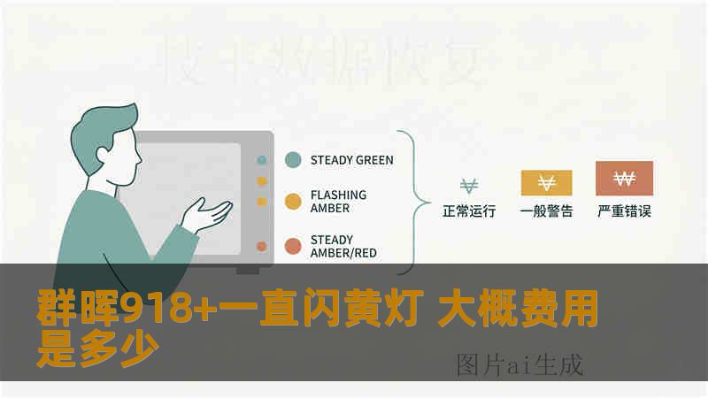 群晖918+一直闪黄灯 大概费用是多少