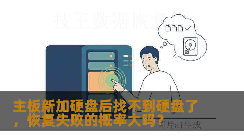 主板新加硬盘后找不到硬盘了，恢复失败的概率大吗？