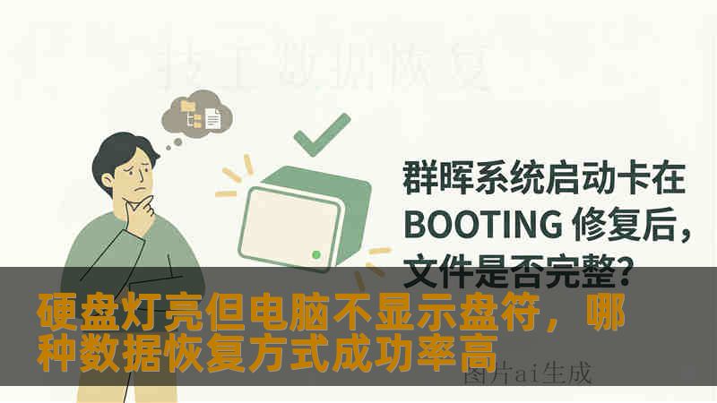 硬盘灯亮但电脑不显示盘符，哪种数据恢复方式成功率高